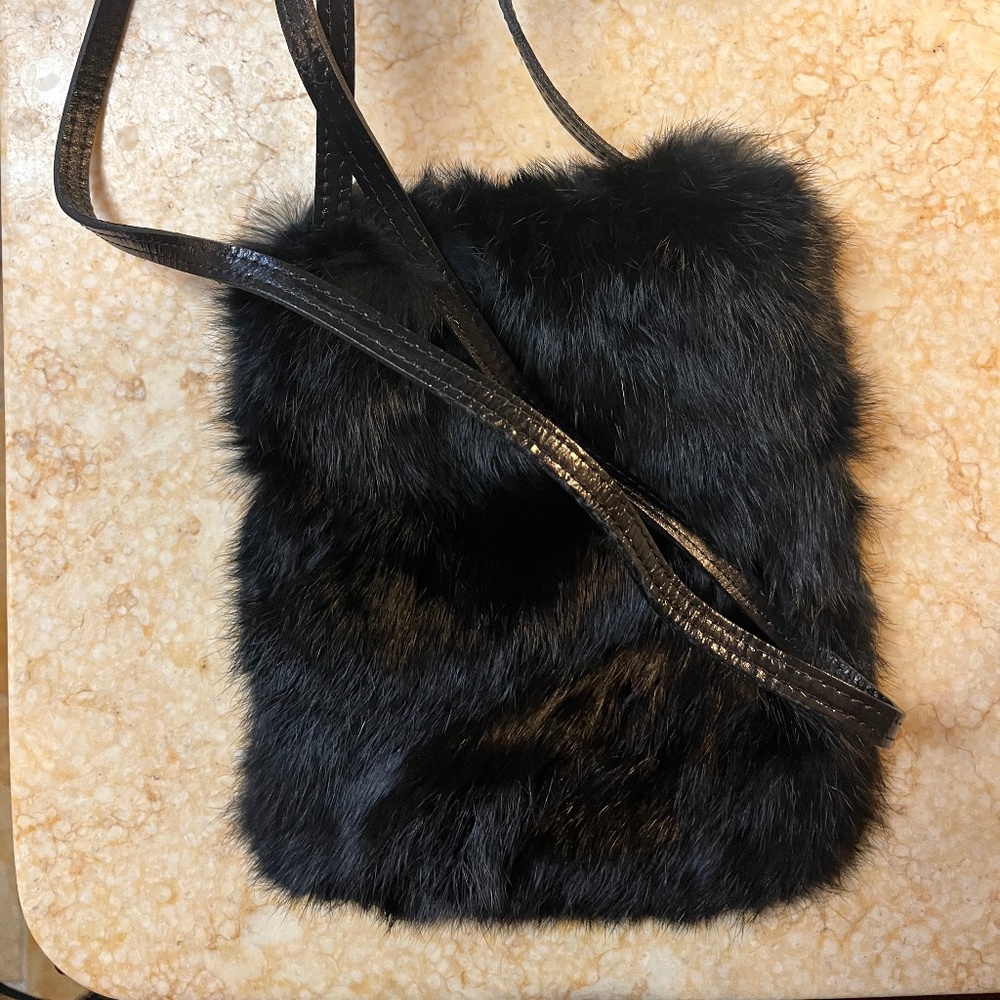 A. Brod Rabbit Fur Purse
